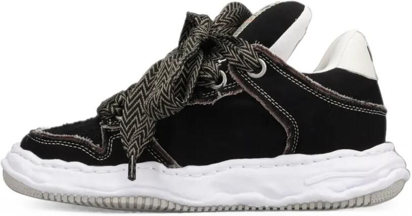 Maison MIHARA YASUHIRO Wayne Puffer OG canvas low-top sneakers met patroon Zwart