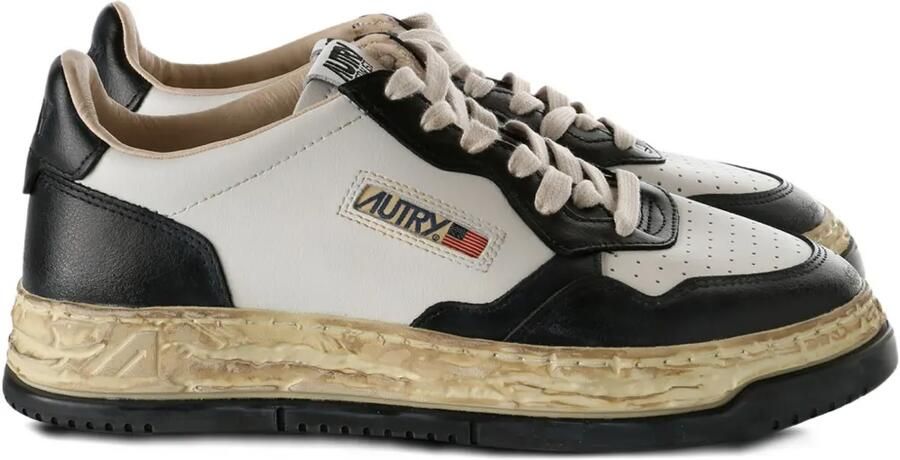 Maison MIHARA YASUHIRO x Autry leather-panelled platform sneakers Wit