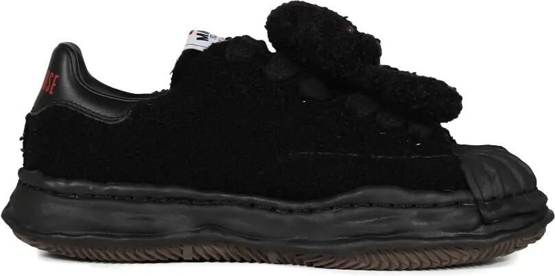 Maison MIHARA YASUHIRO x Pink House "Blakey" OG chenille low-top sneakers met borduurwerk Zwart - Foto 4