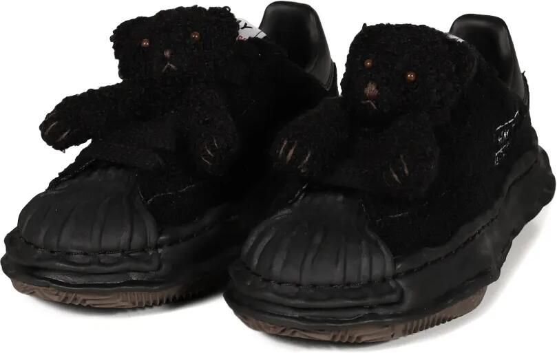 Maison MIHARA YASUHIRO x Pink House "Blakey" OG chenille low-top sneakers met borduurwerk Zwart - Foto 3
