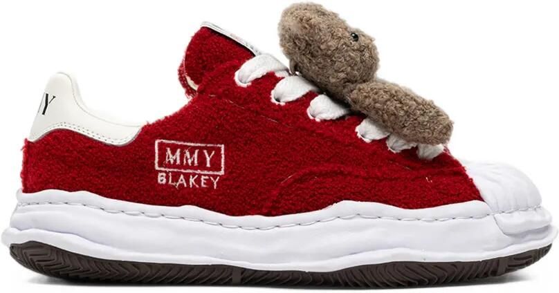 Maison MIHARA YASUHIRO x Pink House Blakey OG low-top sneakers met chenille-borduurwerk Rood