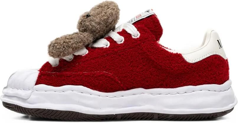 Maison MIHARA YASUHIRO x Pink House Blakey OG low-top sneakers met chenille-borduurwerk Rood - Foto 5
