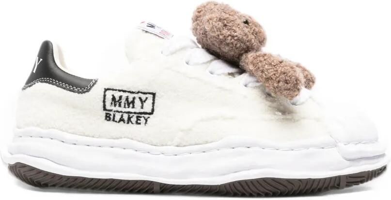 Maison MIHARA YASUHIRO x Pink House Blakey OG sole chenille embroidery low-top sneakers Wit