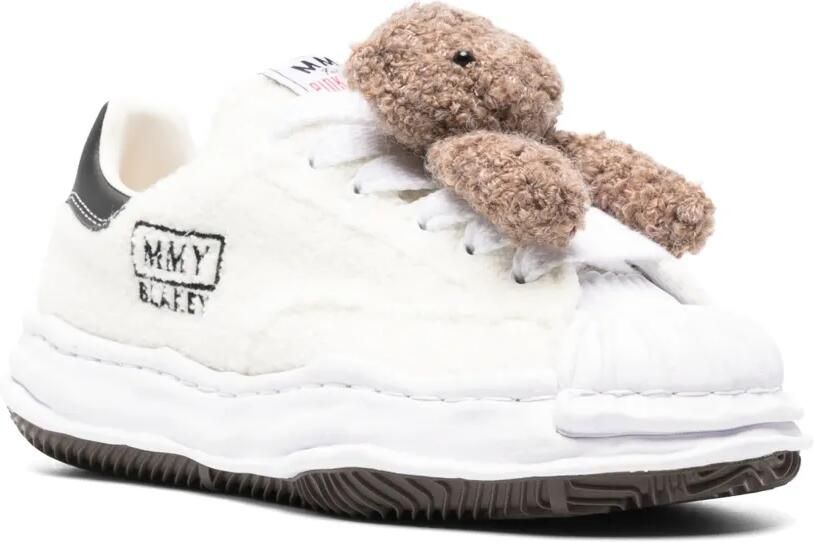 Maison MIHARA YASUHIRO x Pink House Blakey OG sole chenille embroidery low-top sneakers Wit - Foto 2