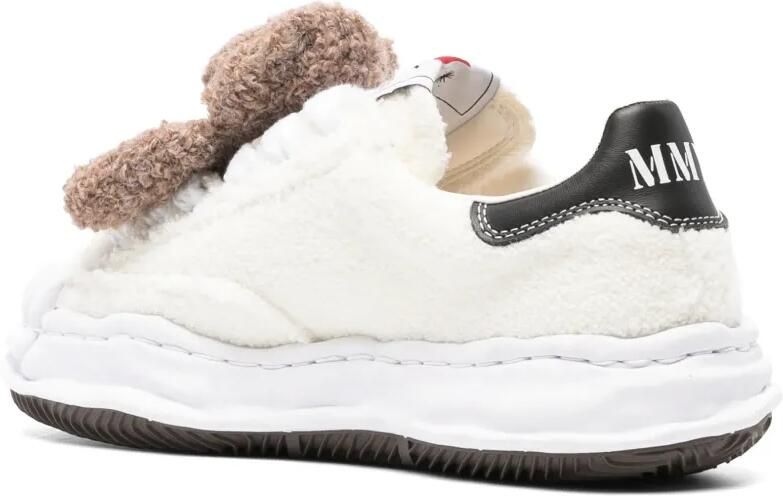 Maison MIHARA YASUHIRO x Pink House Blakey OG sole chenille embroidery low-top sneakers Wit - Foto 3