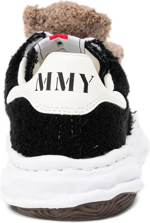 Maison MIHARA YASUHIRO x Pink House "blakey"og sole chenille embroidey low-top sneakers Zwart - Foto 3