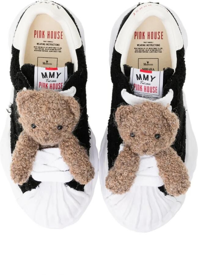 Maison MIHARA YASUHIRO x Pink House "blakey"og sole chenille embroidey low-top sneakers Zwart - Foto 2