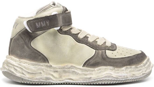 Maison Mihara Yasuhiro Wayne high-top sneakers Grijs