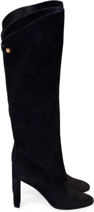 Maison Skorpios Adriana overknee laarzen met studs Zwart