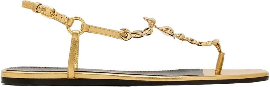 Maison Skorpios Bianca metallic sandalen Goud