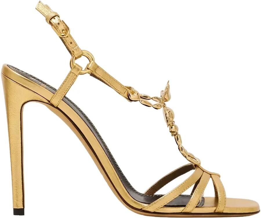 Maison Skorpios Blake sandalen met drievoudig bandje Goud