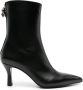Maje 75mm Faymon leather ankle boots Zwart - Thumbnail 1