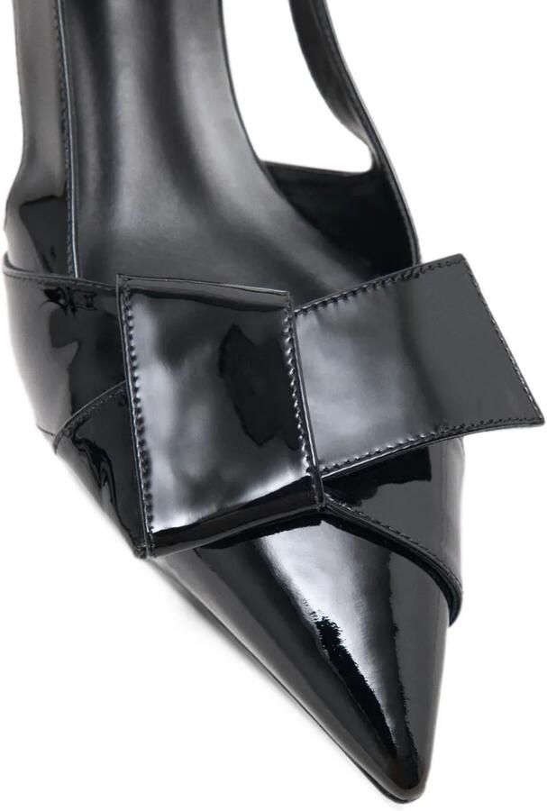 Maje Slingback pumps met strikdetail Zwart - Foto 3