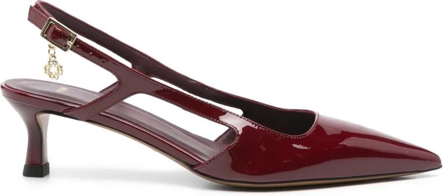 Maje Lakleren slingbacks pumps Rood