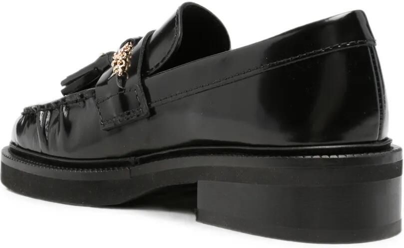 Maje Loafers met kwastje en schakelketting Zwart - Foto 2