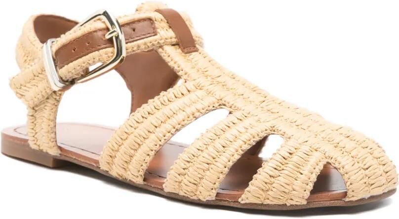 Maje Platte sandalen met bandje Beige - Foto 2