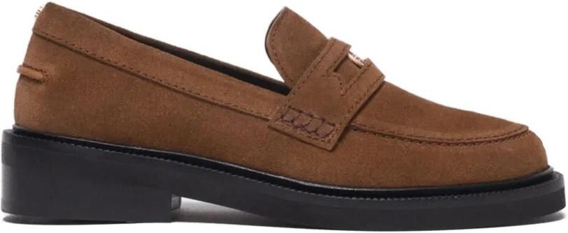 Maje Suède loafers Bruin