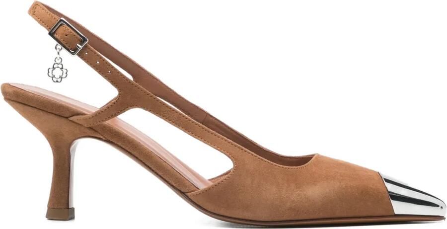 Maje Suède pumps Bruin