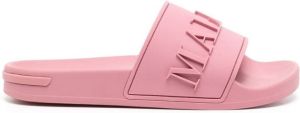 Mallet Slippers met logo-reliëf Roze