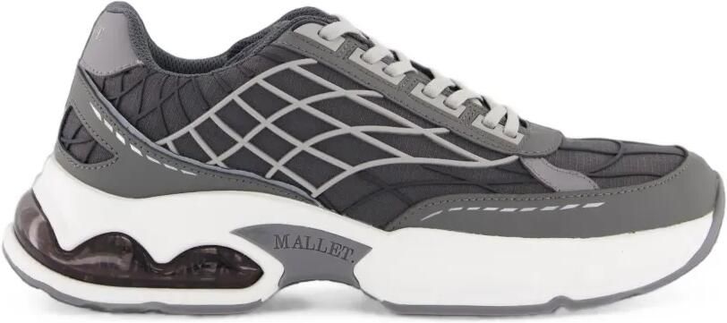 Mallet Neptune mesh-panels low-top sneakers Grijs