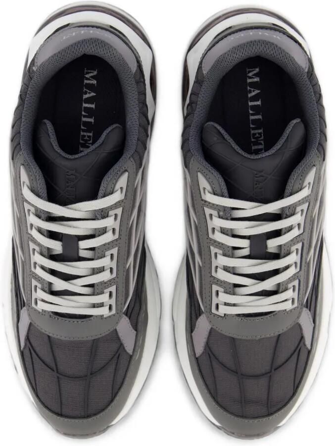 Mallet Neptune mesh-panels low-top sneakers Grijs - Foto 3