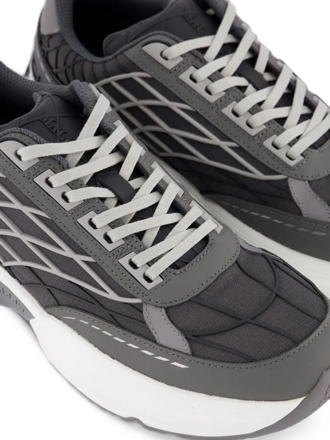 Mallet Neptune mesh-panels low-top sneakers Grijs - Foto 4