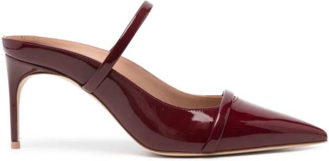 Malone Souliers Aurora 70mm leather mules Rood