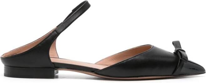 Malone Souliers Ballerina's met strik-detail Zwart