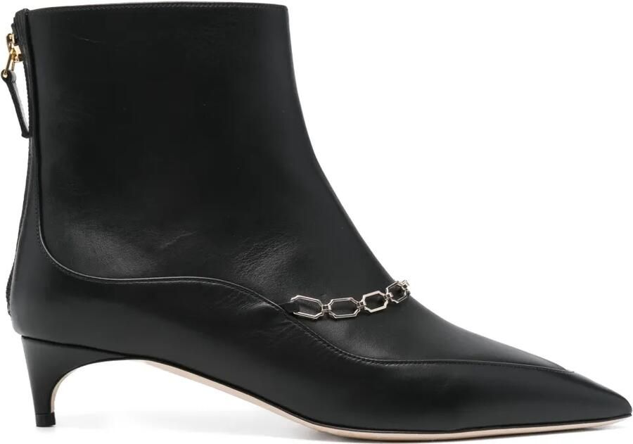 Malone Souliers 40 mm Franca enkellaarzen Zwart