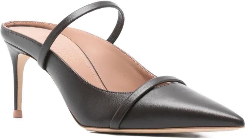 Malone Souliers 70 mm leren muiltjes met puntige neus Bruin - Foto 2