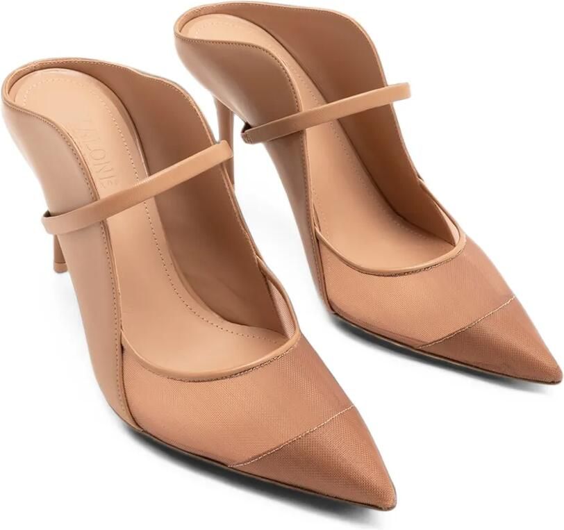 Malone Souliers 85 Maureen Arc mesh-panel mules Beige - Foto 3