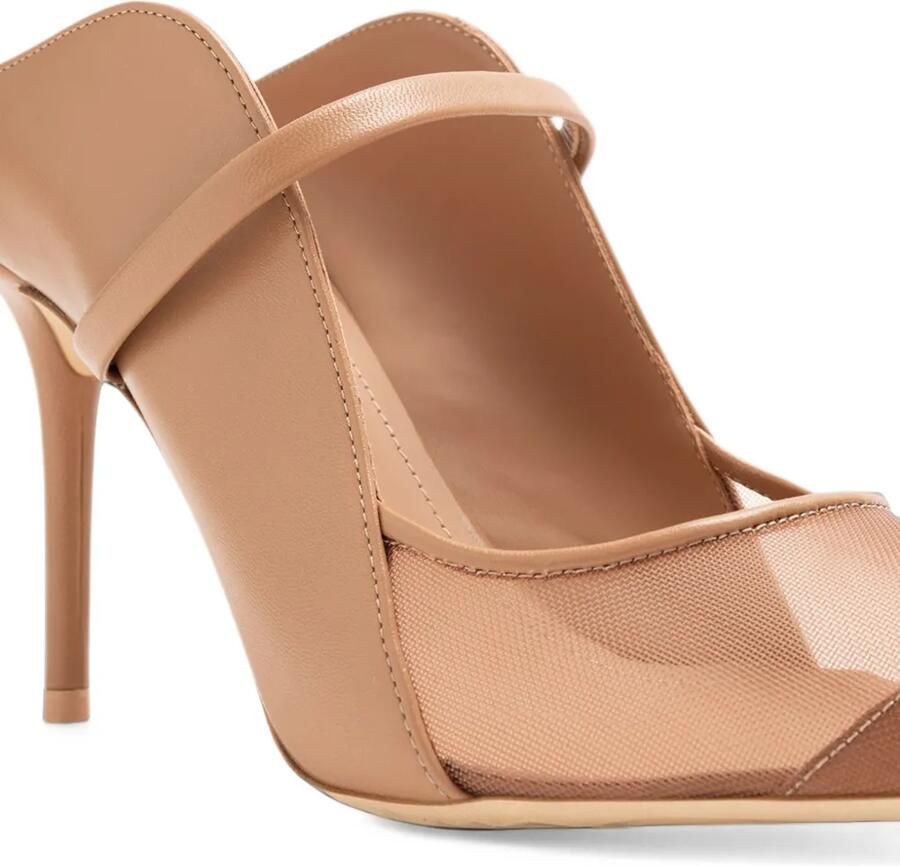 Malone Souliers 85 Maureen Arc mesh-panel mules Beige - Foto 2