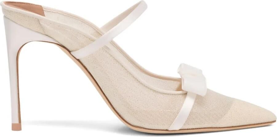 Malone Souliers 90 mm Aurora muiltjes met hak Beige