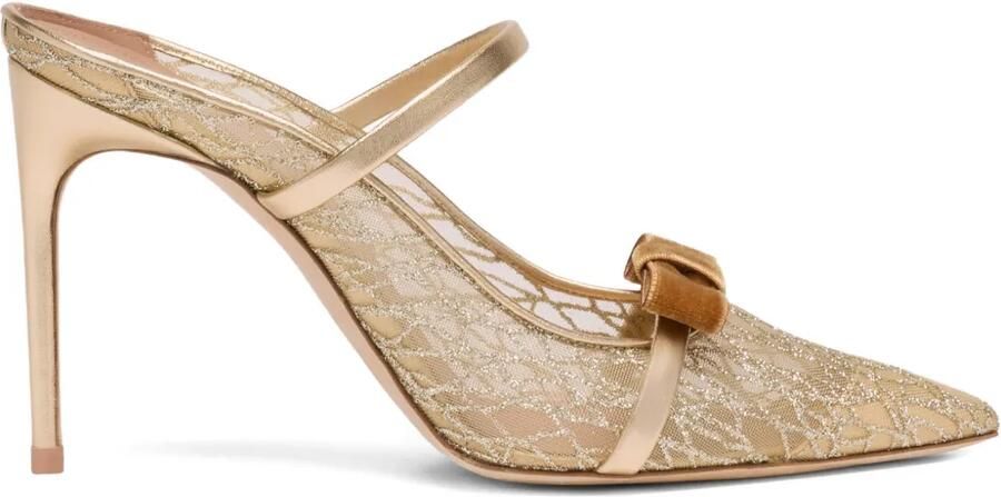 Malone Souliers 90 mm Aurora muiltjes met hak Goud