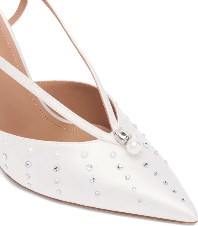 Malone Souliers 90 mm pumps verfraaid met kristallen Wit - Foto 2