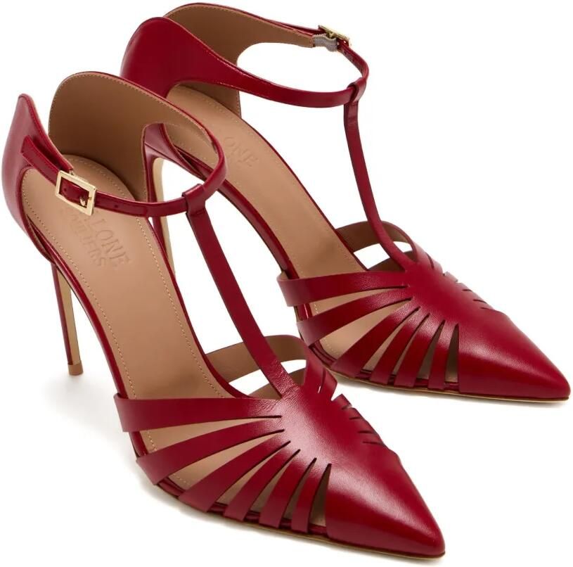 Malone Souliers 90mm Jennifer pumps Rood - Foto 3