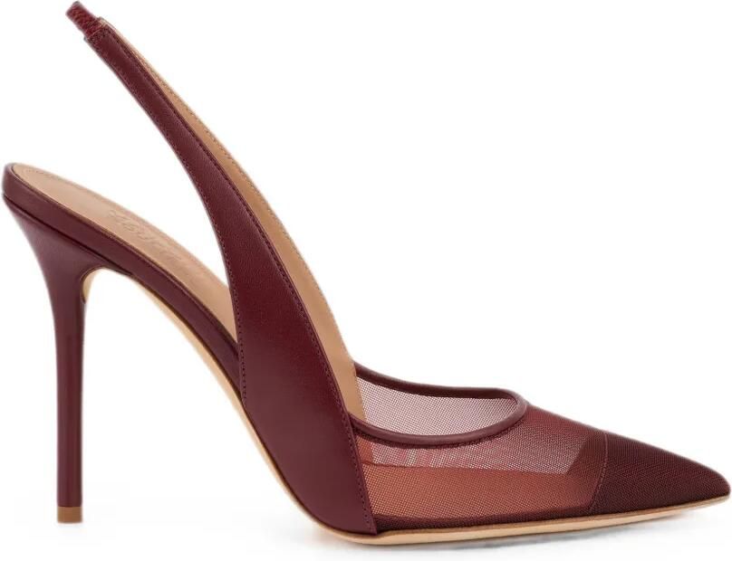 Malone Souliers Arc slingback pumps met mesh vlak Rood