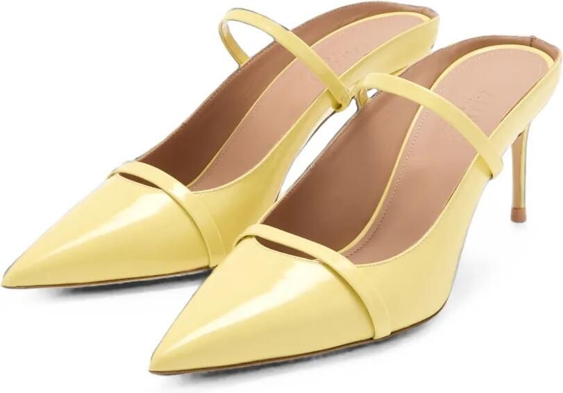 Malone Souliers Aurora lakleren muiltjes Geel - Foto 3