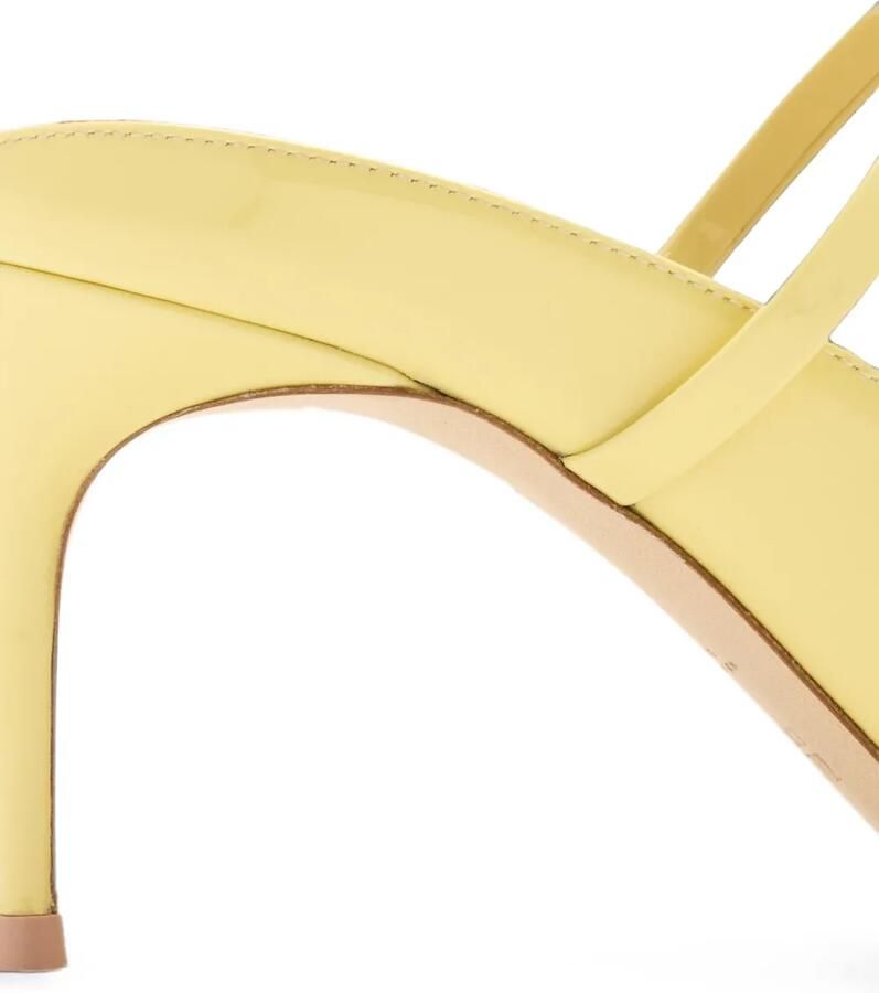 Malone Souliers Aurora lakleren muiltjes Geel - Foto 2