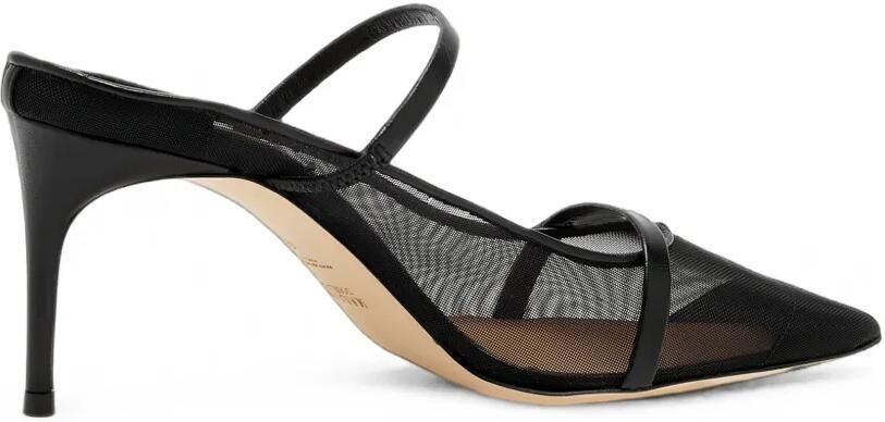 Malone Souliers Aurora mesh muiltjes met puntige neus en hak Zwart - Foto 4