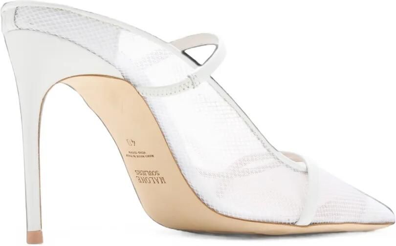 Malone Souliers Aurora muiltjes met mesh vlakken Wit - Foto 4