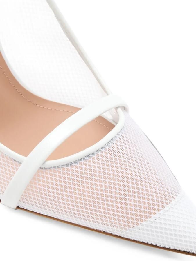 Malone Souliers Aurora muiltjes met mesh vlakken Wit - Foto 2