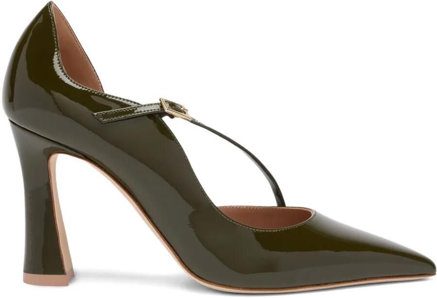 Malone Souliers Bettina pumps met gespsluiting Groen