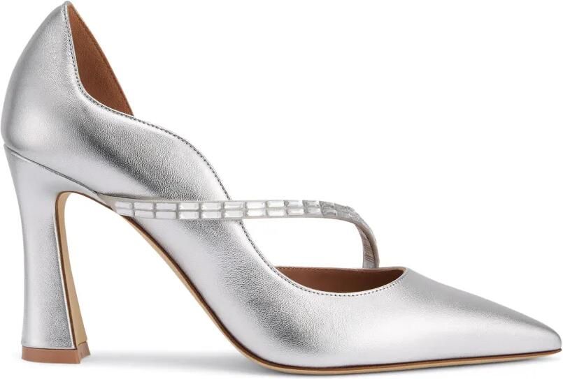 Malone Souliers Bettina pumps verfraaid met kristallen Zilver
