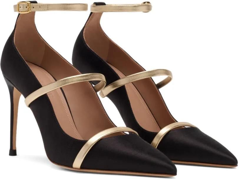 Malone Souliers Diaz pumps met hak Zwart - Foto 5