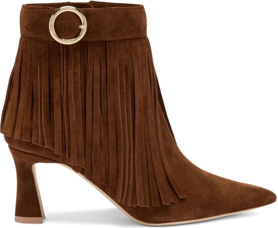 Malone Souliers Donni laarzen verfraaid met franje Bruin