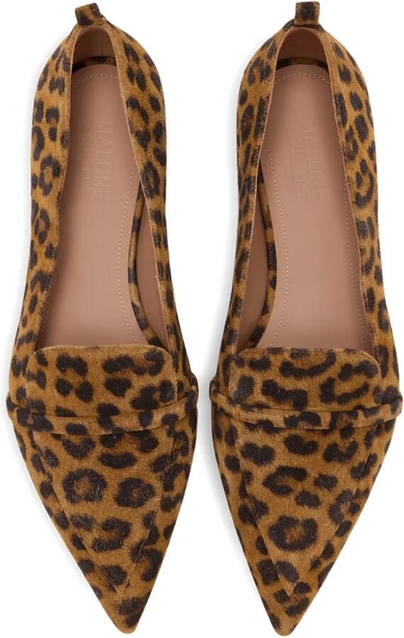 Malone Souliers Dora loafers met dierenprint Bruin - Foto 3