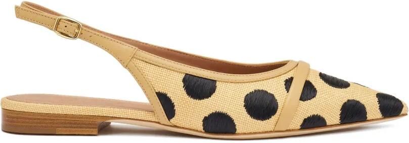 Malone Souliers Jama pumps met stippen Beige
