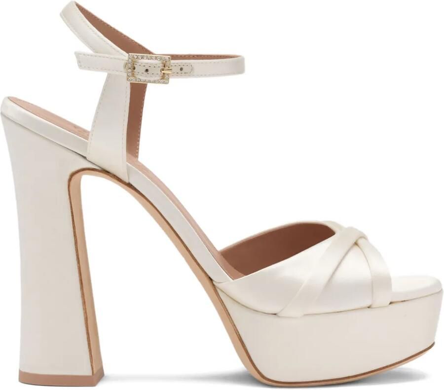 Malone Souliers Keaton sandalen met plateauzool Beige