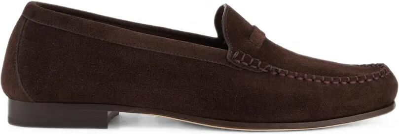 Malone Souliers Knightsbridge suède loafers Bruin